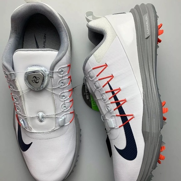 NWT Nike Command 2 Golf Shoes 888552-101 LunarLon - Picture 2 of 5